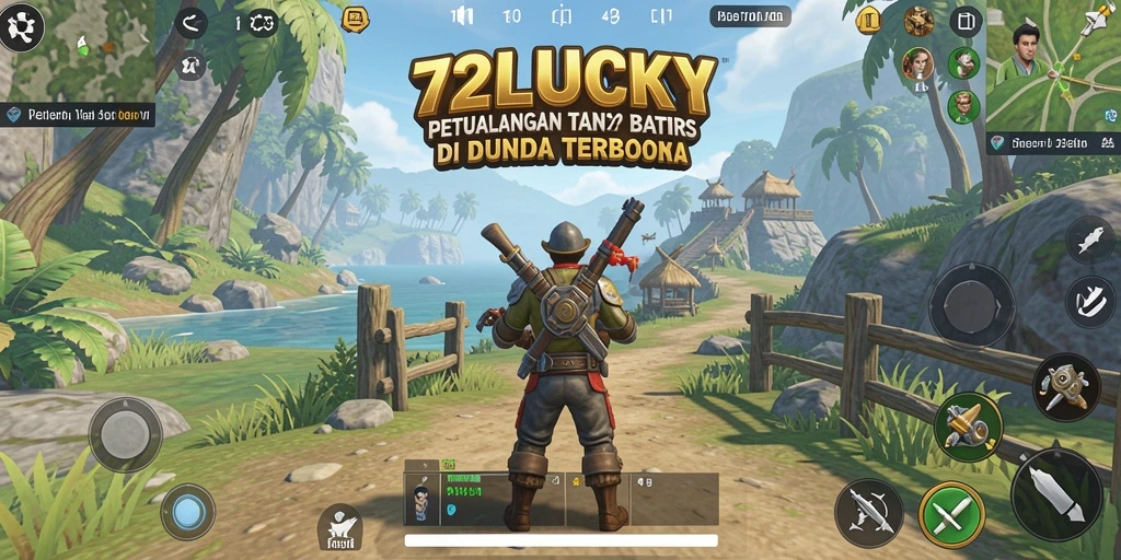 Tampilan menarik dari gameplay dunia terbuka 72LUCKY.