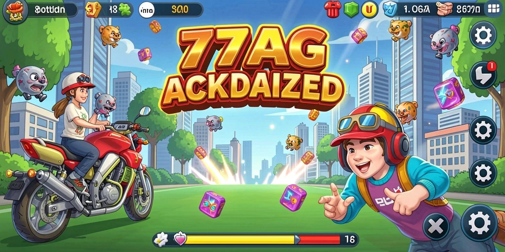 Tampilan gameplay 77AG yang seru dan penuh warna.