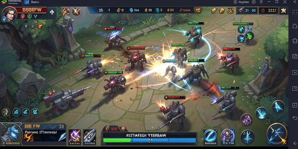 Tampilan atraktif gameplay 888FW dengan aksi pertempuran yang mendebarkan.