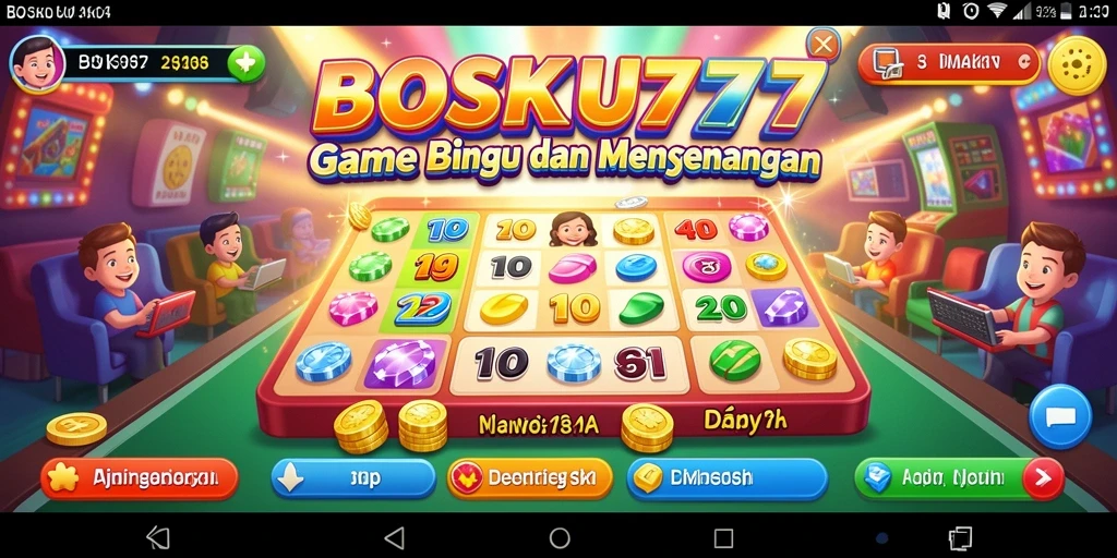 Tangkapan layar gameplay BOSKU777 yang menampilkan serunya bermain Bingo.