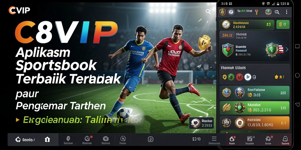 Tampilan antarmuka C8VIP saat melakukan taruhan olahraga.