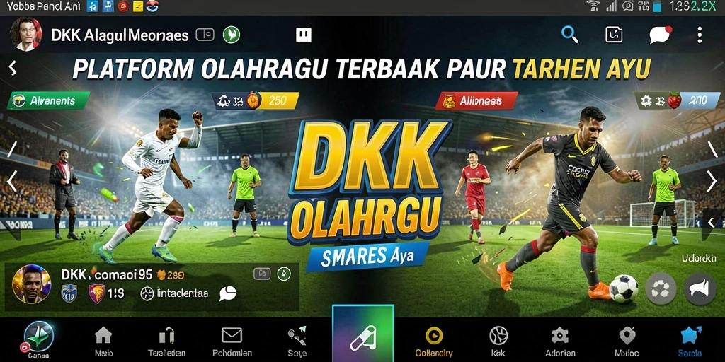 Tampilan menarik dari gameplay DKK yang menampilkan taruhan olahraga.