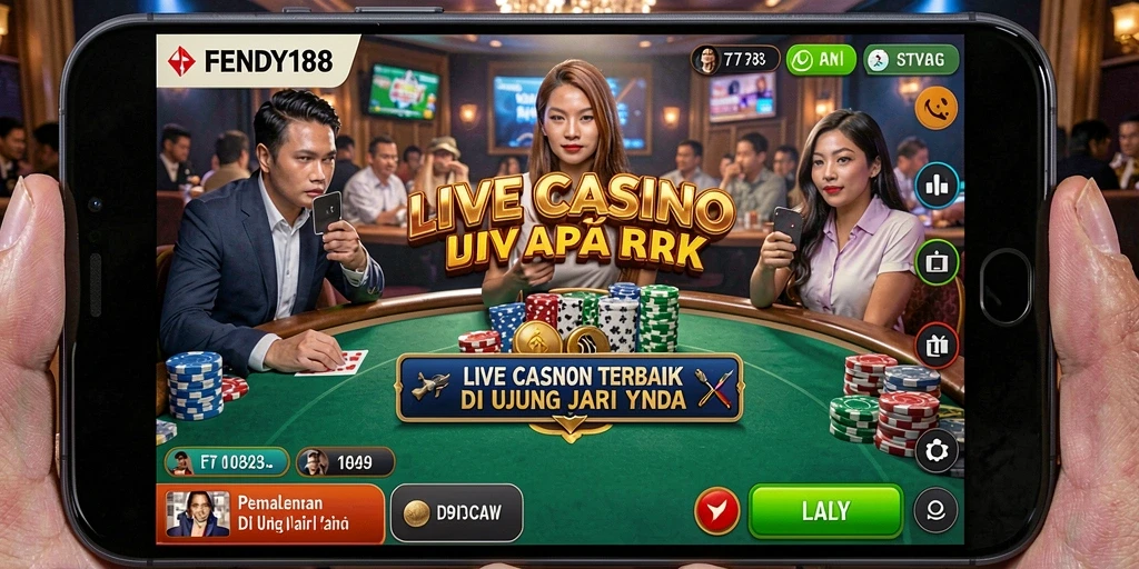 Tampilan gameplay Live Casino yang menarik dan interaktif.