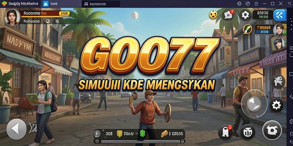 Tangkapan layar menunjukkan karakter sedang menjelajahi dunia GOGO77.