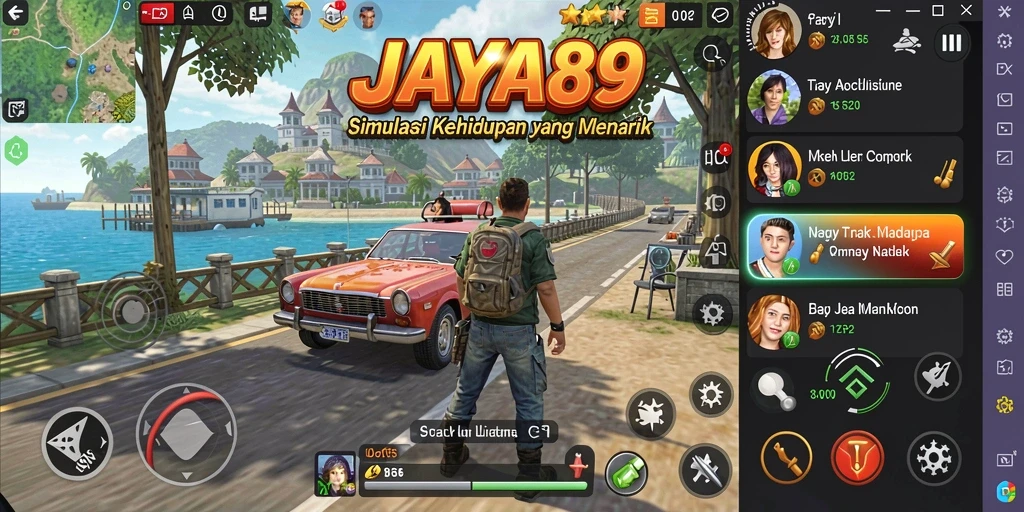 Tampilan gameplay JAYA89 yang imersif dan menyerupai kehidupan nyata.