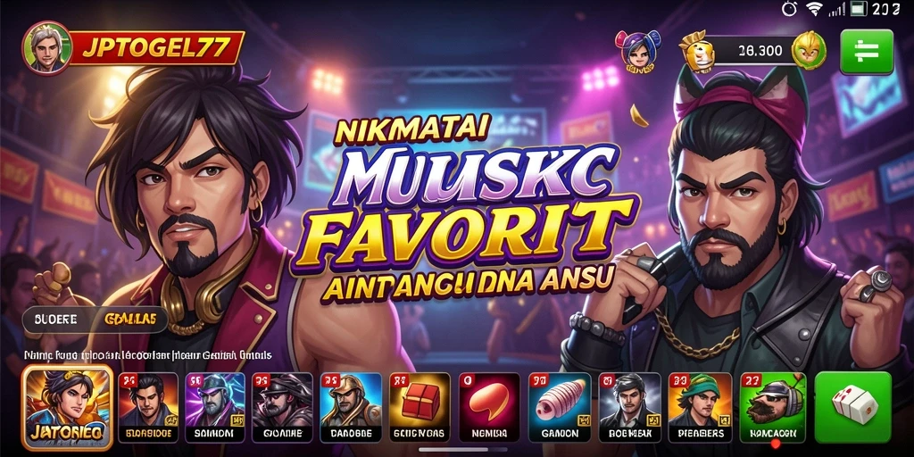 Tampilan gameplay menarik dari JPTOGEL77 saat bermain dengan musik.