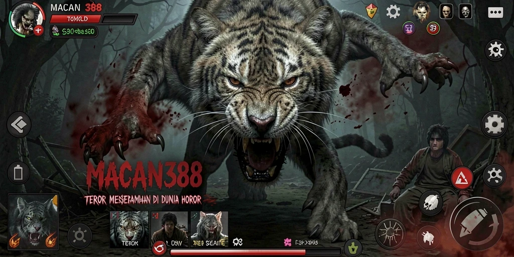 Screenshot menampilkan ketegangan gameplay di dunia horor.