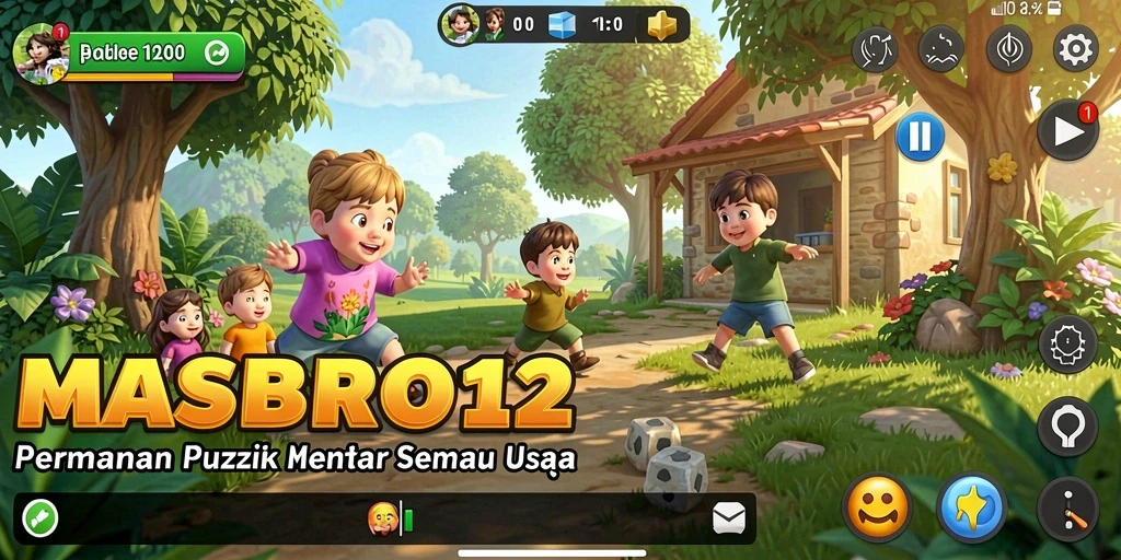 Tampilan gameplay menantang dalam game Puzzle MASBRO12.