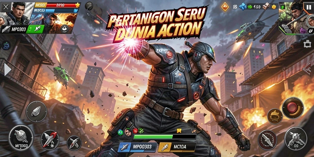 Tampilan aksi mendebarkan dalam MPO303 yang penuh dengan karakter dan pertempuran.