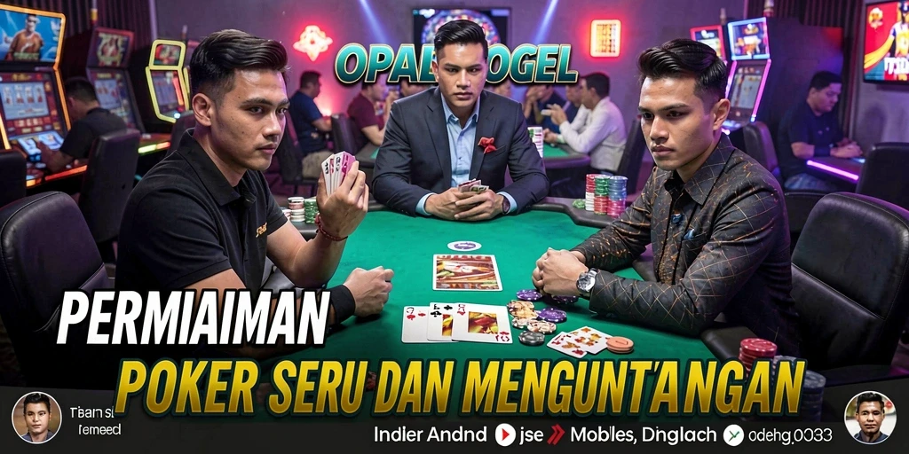 Screenshot gameplay OPALTOGEL menampilkan momen seru permainan Poker.