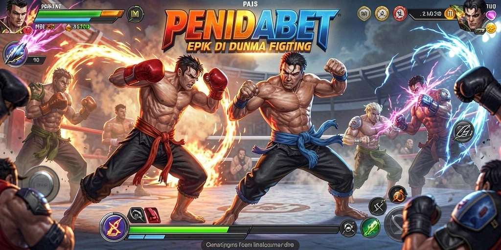 Tangkapan layar dari gameplay pertarungan yang mendebarkan di PENIDABET.