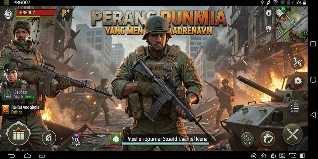 Tampilan menarik dari pertempuran intens di PRG007