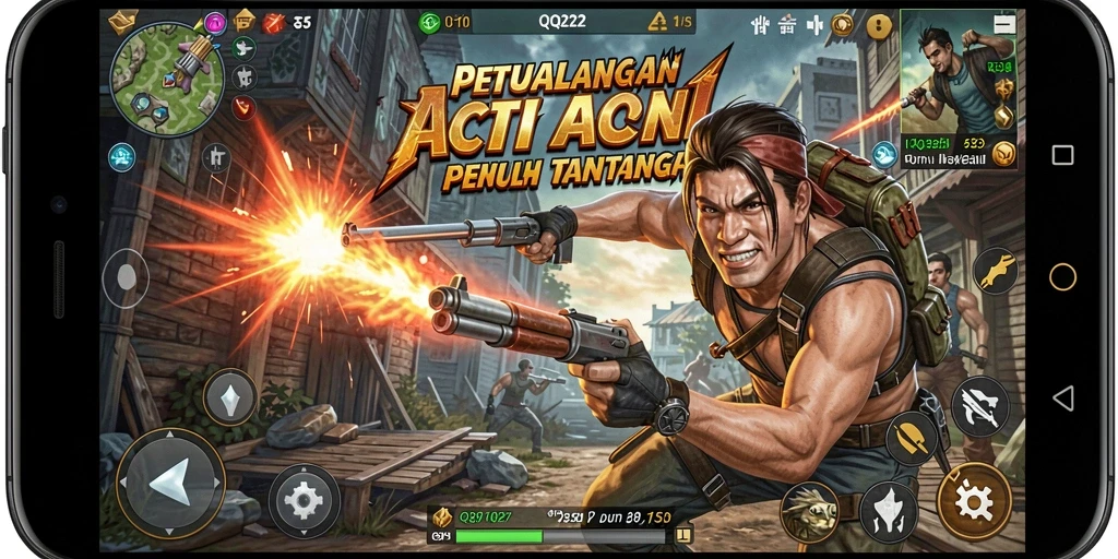 Gameplay QQ222 dengan aksi yang mendebarkan dan tantangan seru.