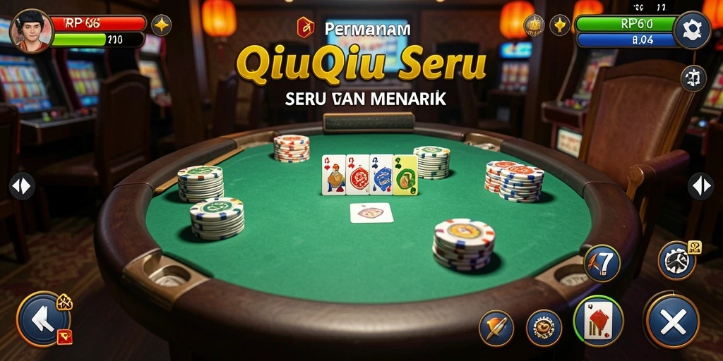 Screenshot gameplay QiuQiu RP66 yang seru dan kompetitif.