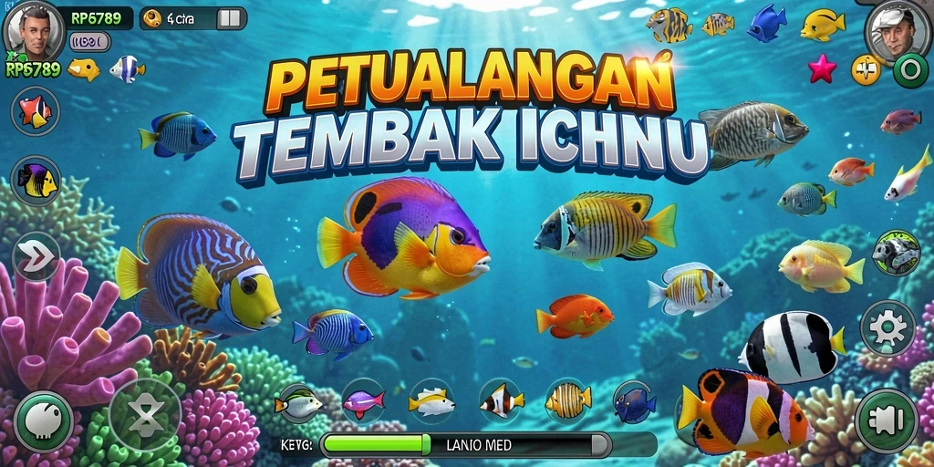 Tampilkan gameplay seru dalam RP6789, dimana Anda menembak ikan beragam.