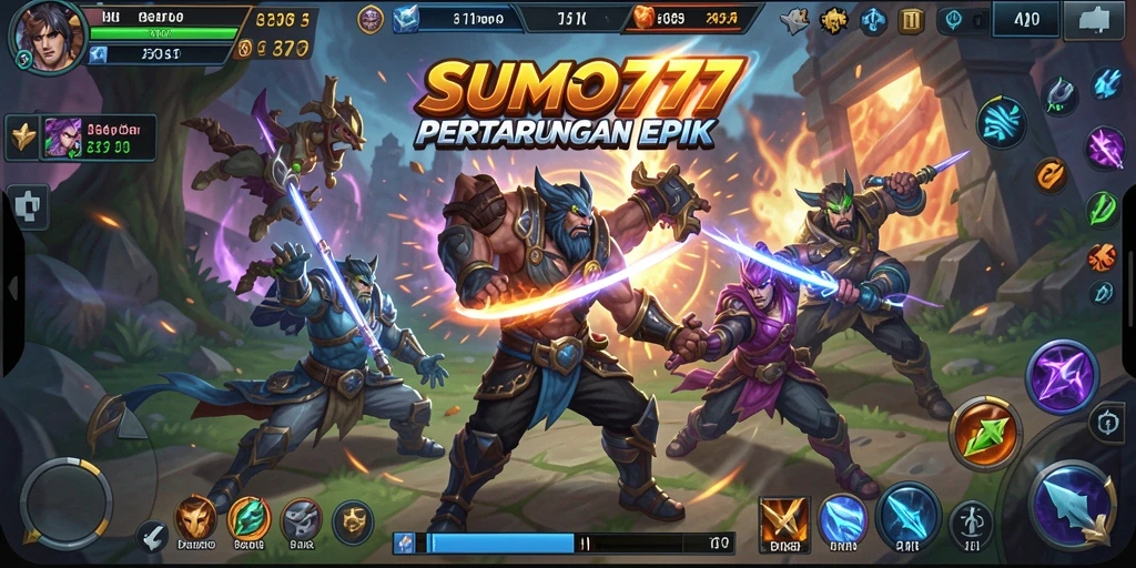 Tangkapan layar utama dari gameplay seru SUMO777.