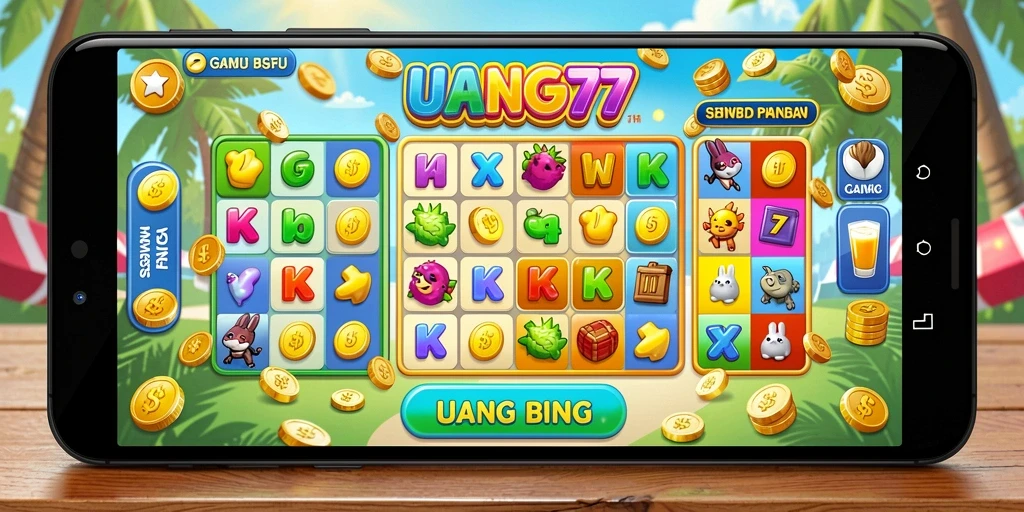 Tampilan gameplay UANG77 yang penuh keseruan Bingo.