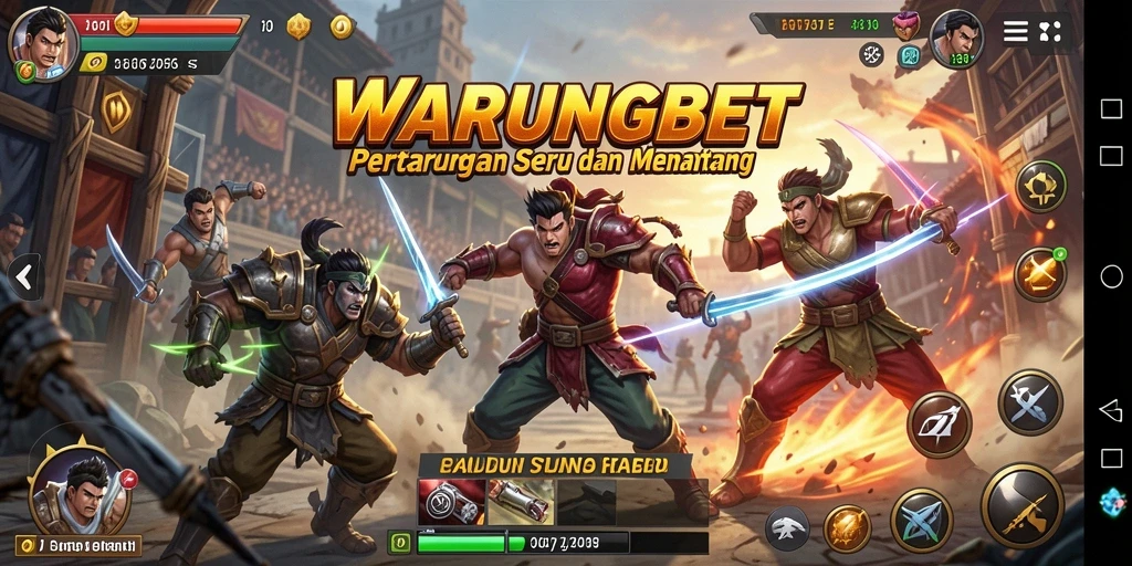 Screenshot dari pertarungan intens dalam WARUNGBET yang penuh aksi.