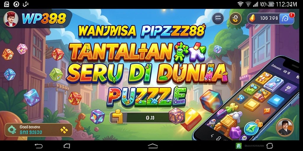 Screenshot utama WP888 menunjukkan gameplay Puzzle yang seru dan menantang.